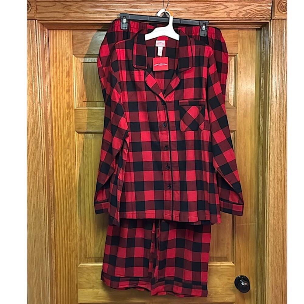 Wondershop Women’s / Unisex -1X Buffalo Check Pajama Set Top & Bottom NEW - Picture 3 of 6